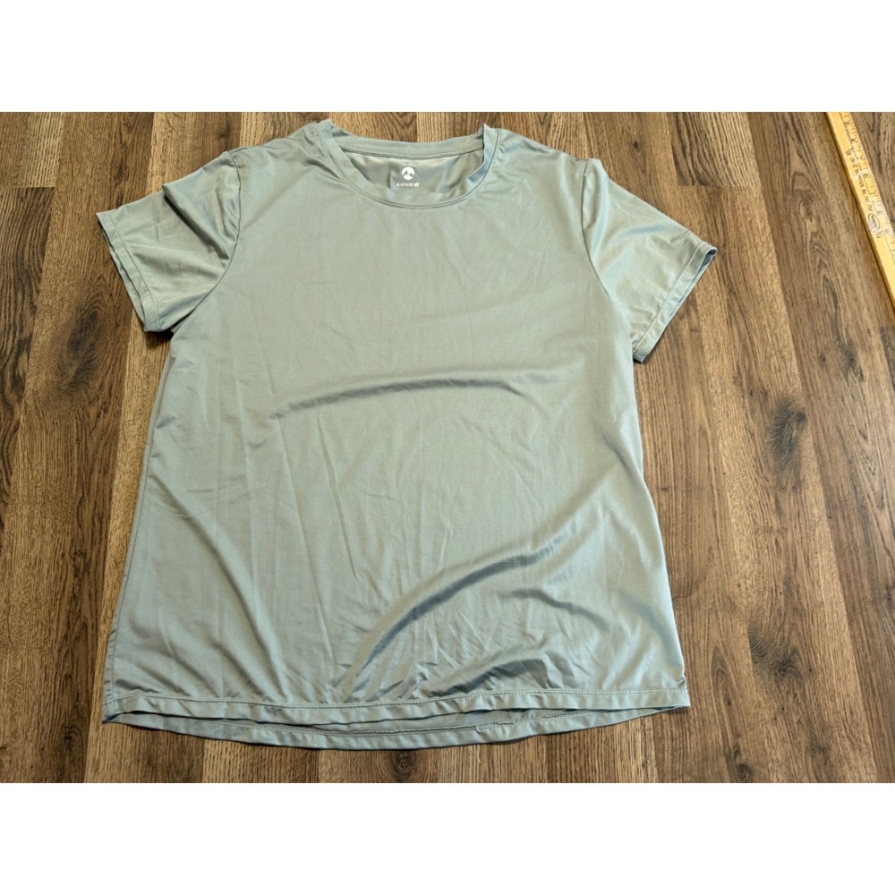 UINKE Performance T-Shirt Womens Large Sage Green Activewear Hiking Gym Top